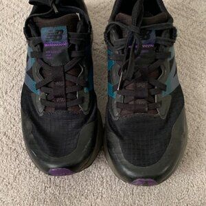 New Balance All Terrain Running Shoe, Size 7, Color Black, Blue, green, Purple.
